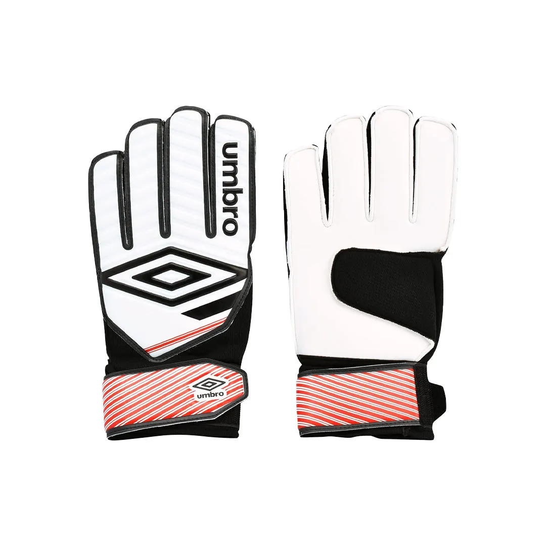 Umbro Classico Junior Goal Keeper Glove White /Black/Vermillion - 21048U-2VZ