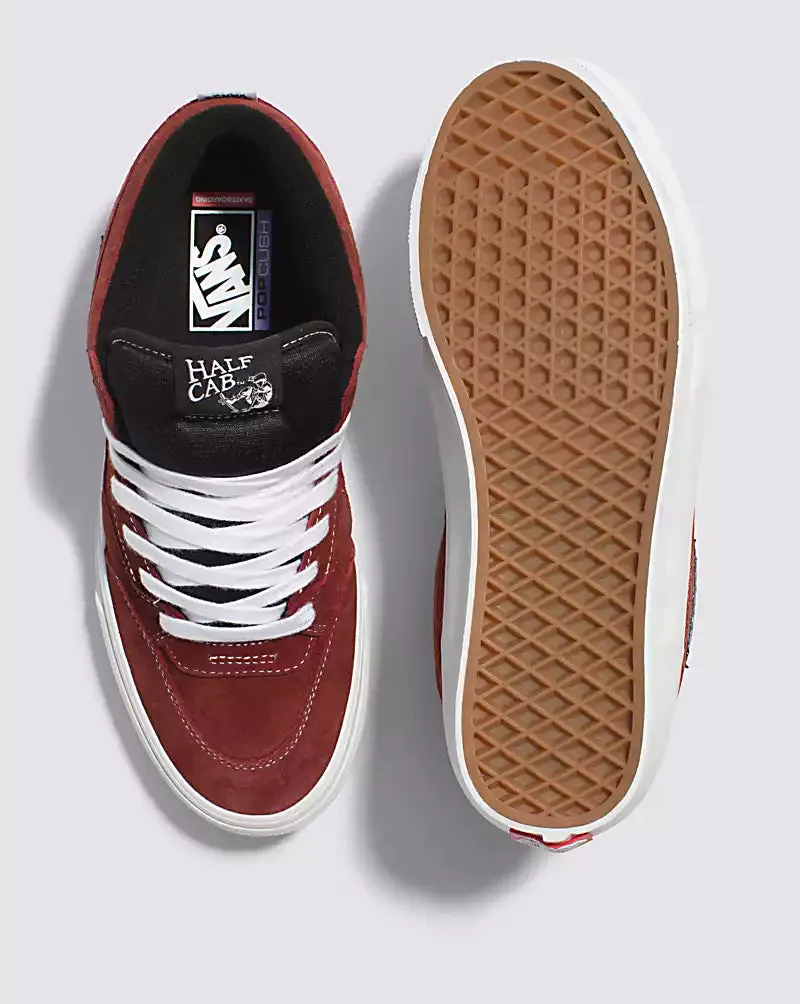 VANS 
PIG SUEDE SKATE HALF CAB '92 SHOE PIG SUEDE BRICK