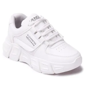 Vendoz Women White Casual Sneakers - 41 EU