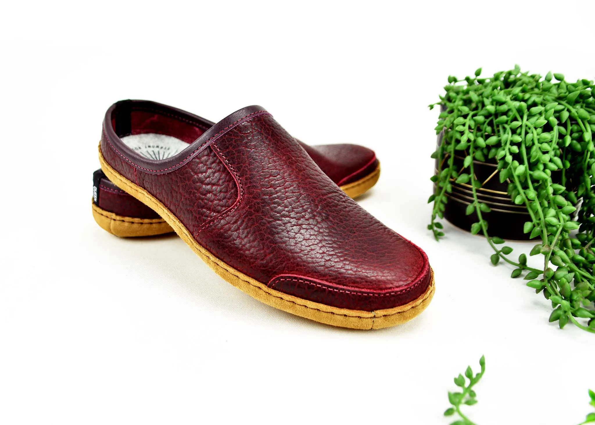 Vermont House Shoes®: Mule - Chili Bison