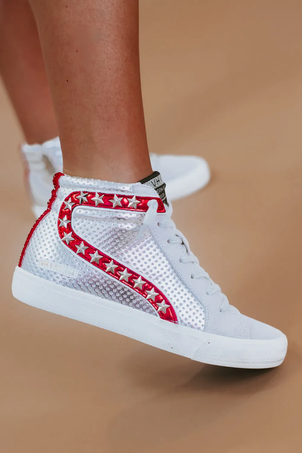 VH Bailey Sneaker , Red/Silver