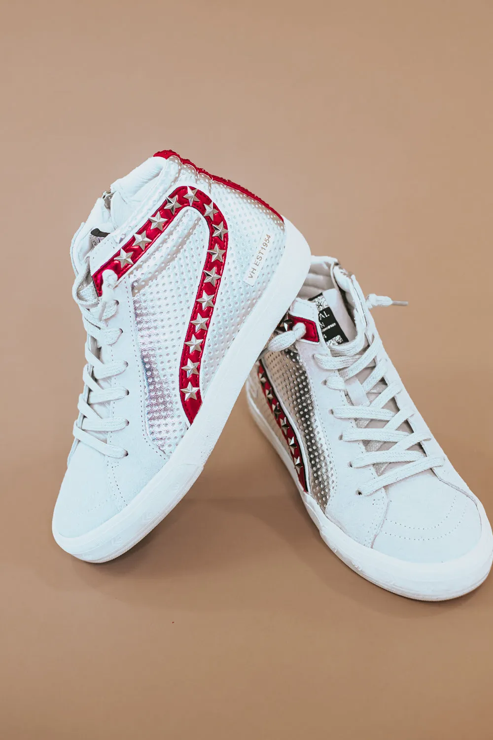 VH Bailey Sneaker , Red/Silver