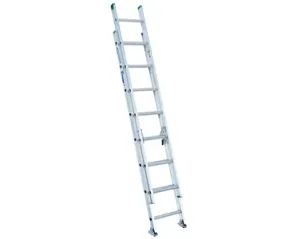 Werner 16ft Type II Aluminum D-Rung Extension Ladder D1216-2