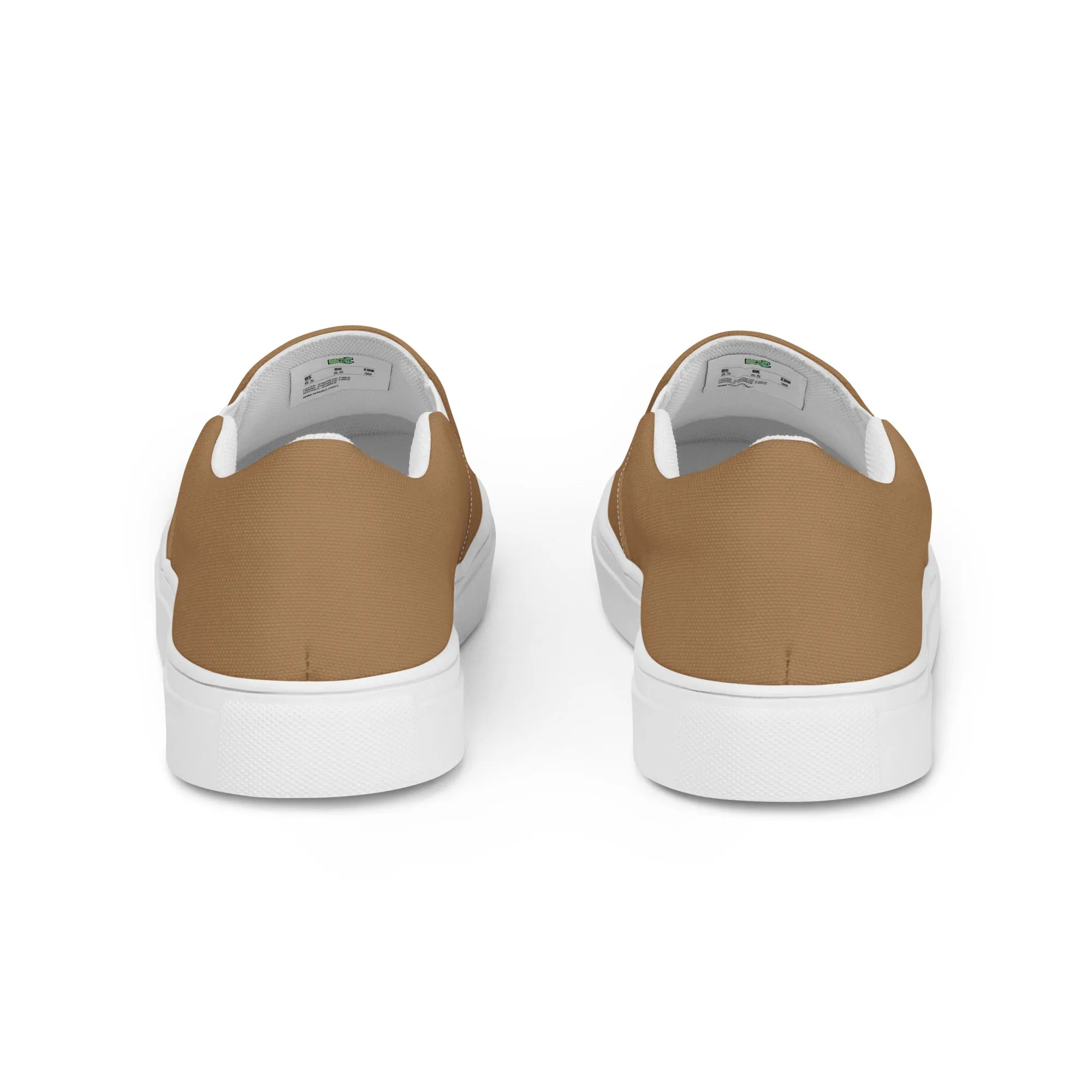 Women’s Brown slip-on canvas shoes