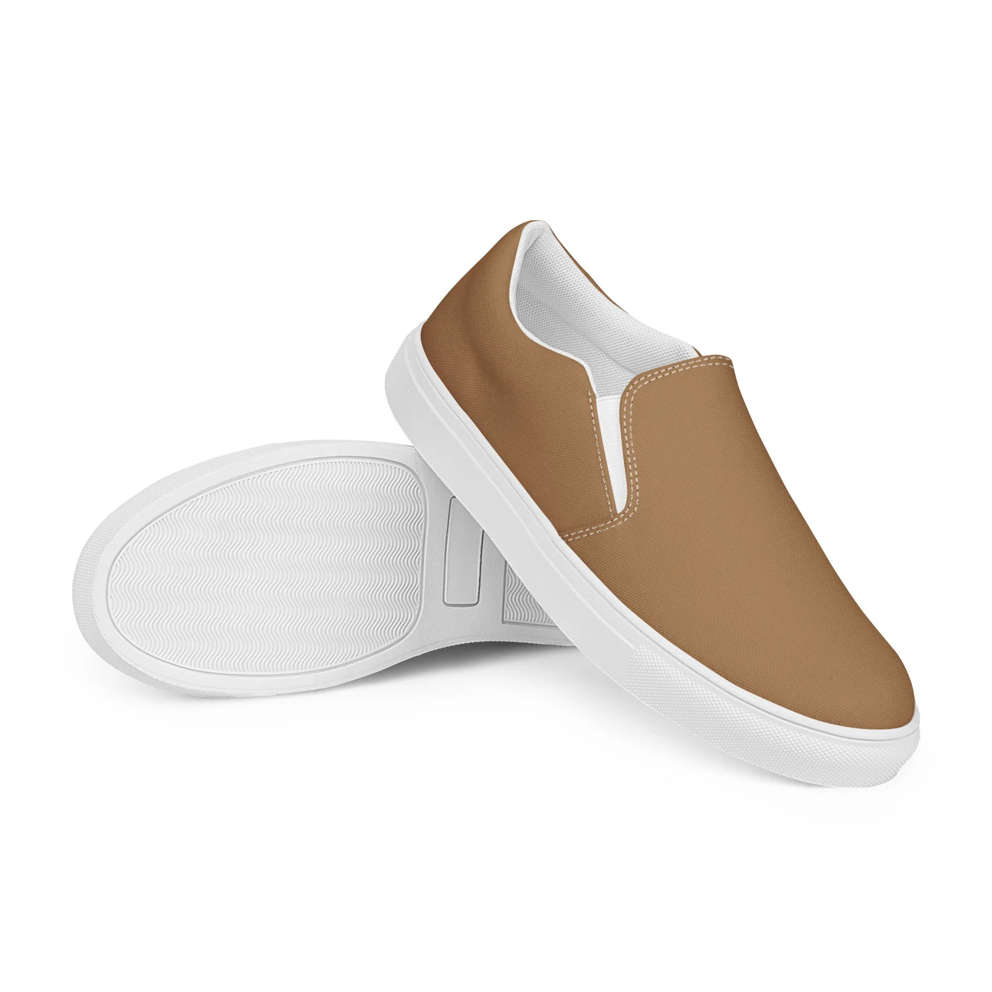 Women’s Brown slip-on canvas shoes