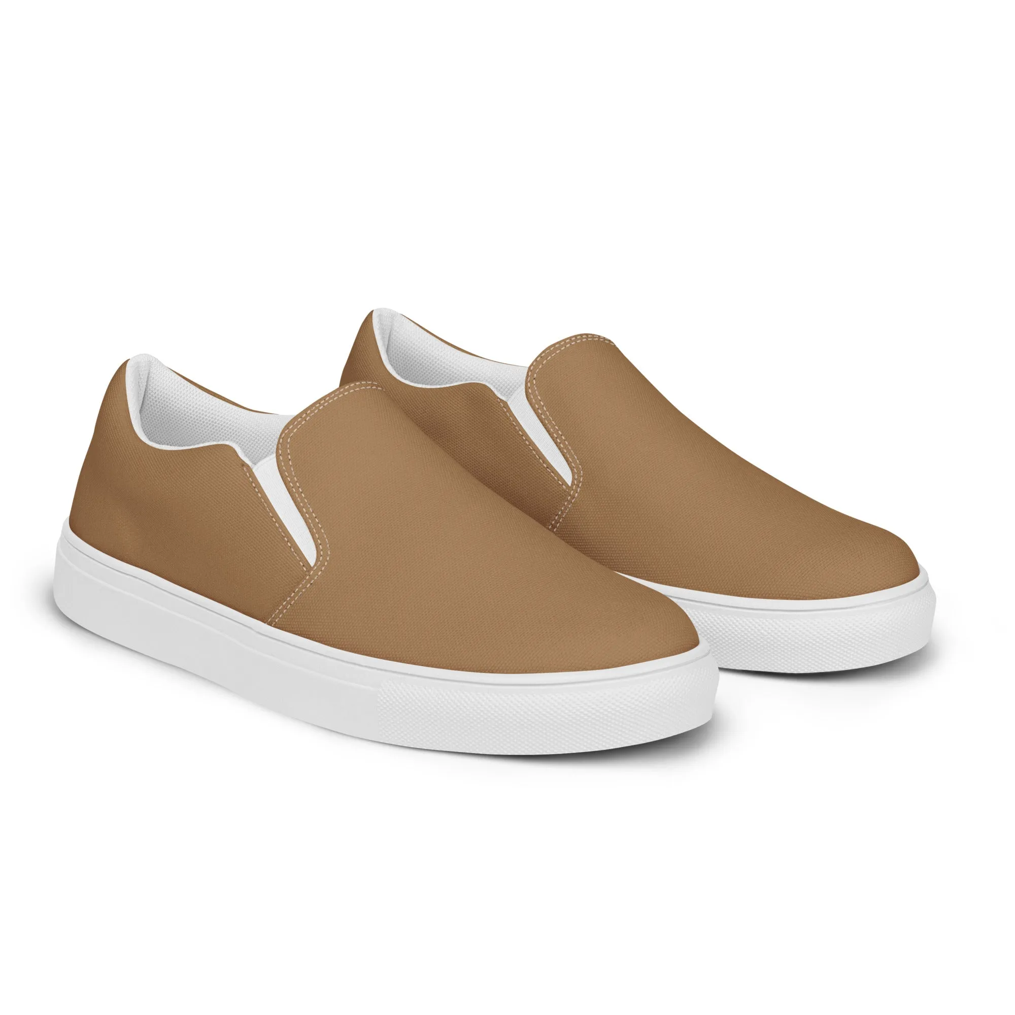 Women’s Brown slip-on canvas shoes