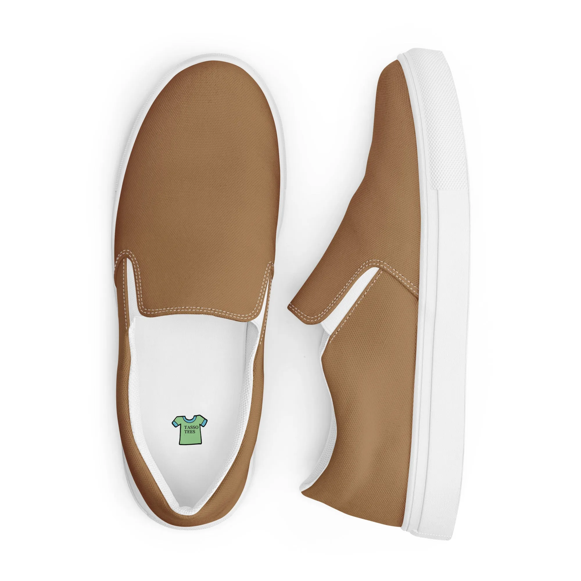 Women’s Brown slip-on canvas shoes