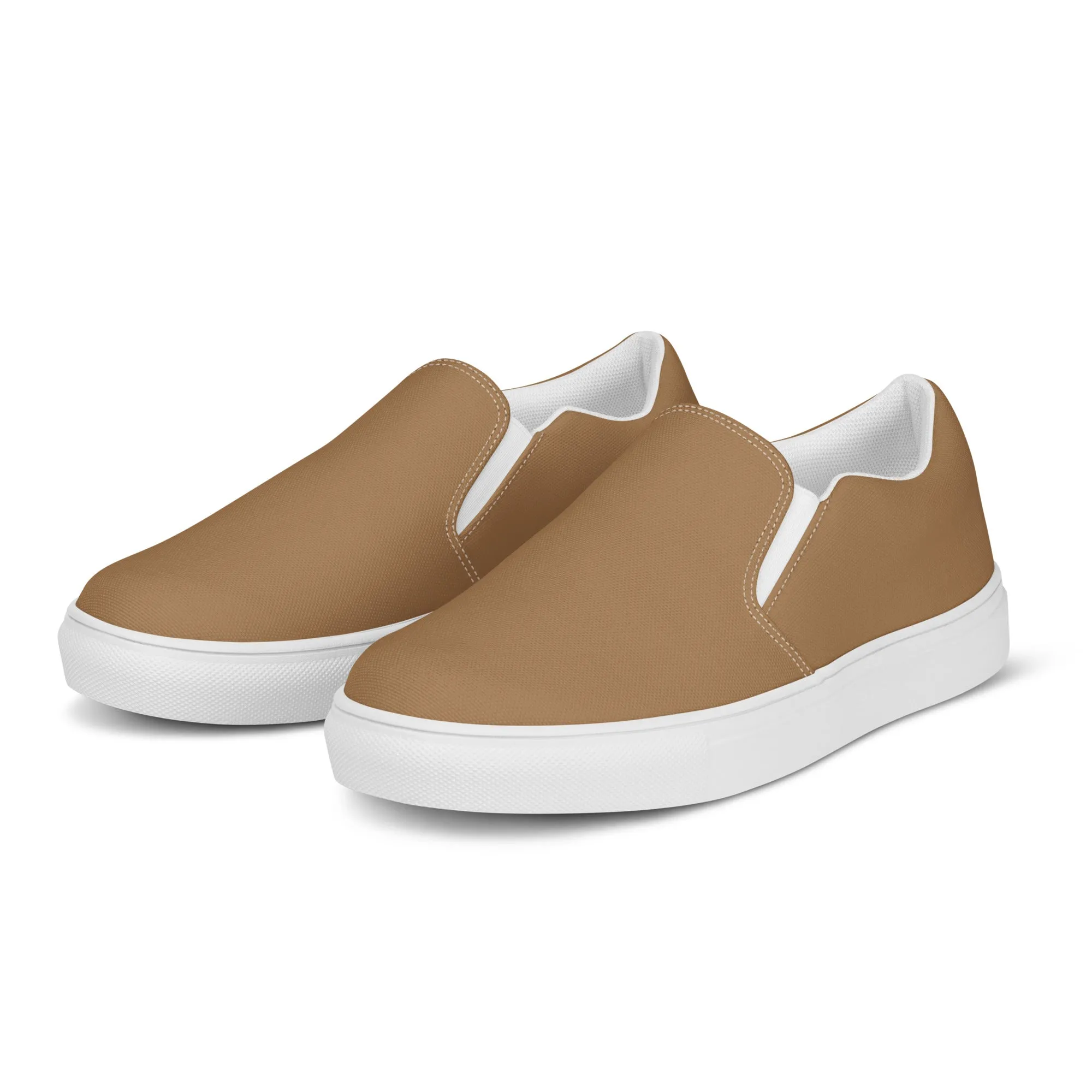 Women’s Brown slip-on canvas shoes