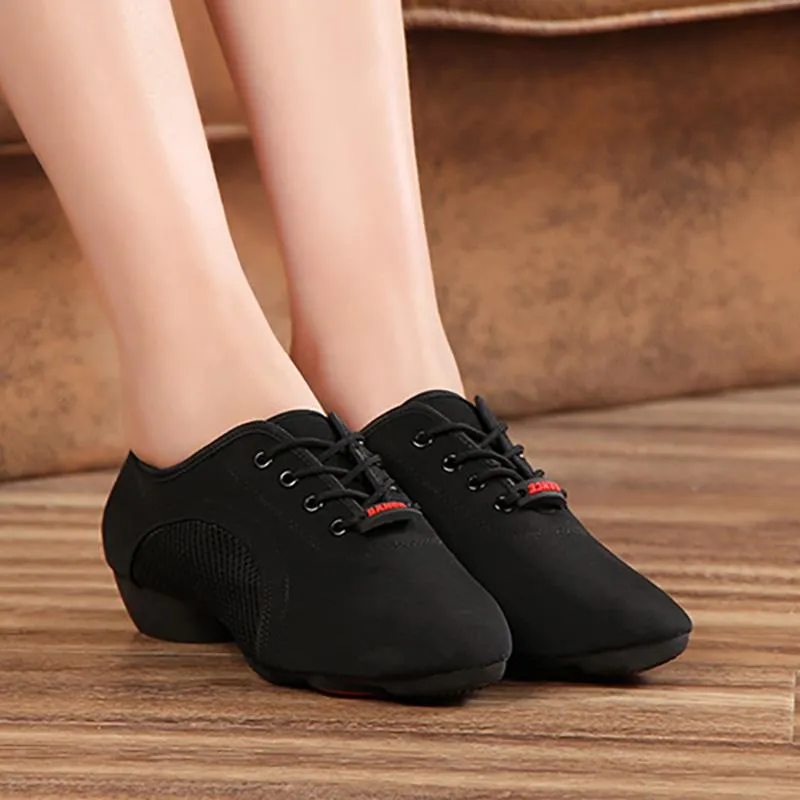 Women's Canvas 3cm Heels Teaching & Practice Shoes Ballroom Dance Shoes