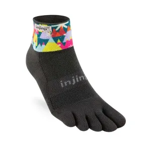 Womens Injinji Spectrum Trail Mini Crew Midweight Socks