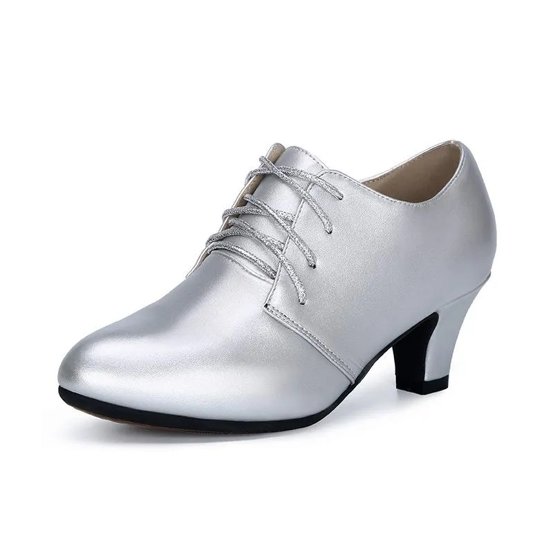 Women's Leatherette 5cm Heels Rubber Sole Teaching & Practice Shoes Ballroom Dance Shoes