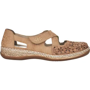 Women's Rieker 464H4-62 Daisy H4 Shell/Camel Leather