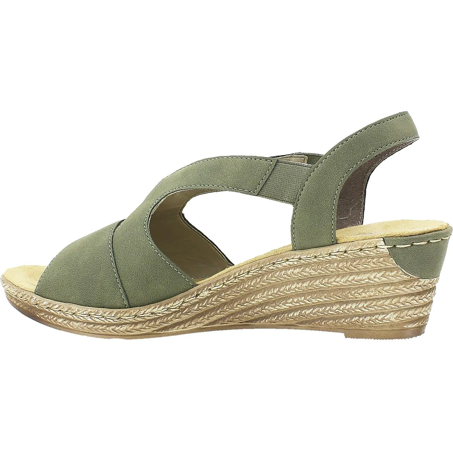 Women's Rieker 62429-54 Fanni 29 Forest Green Synthetic