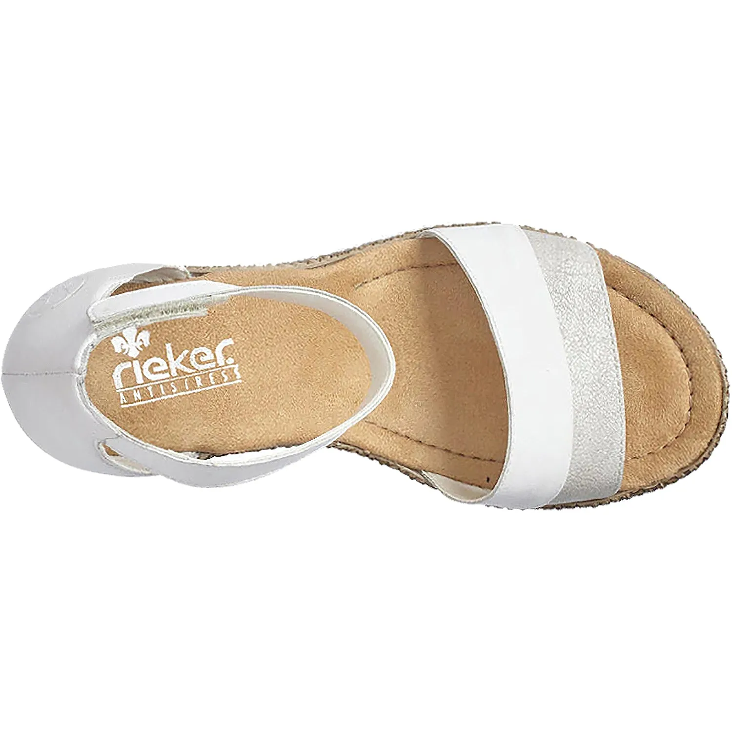 Women's Rieker 66534-90 Rabea White Synthetic