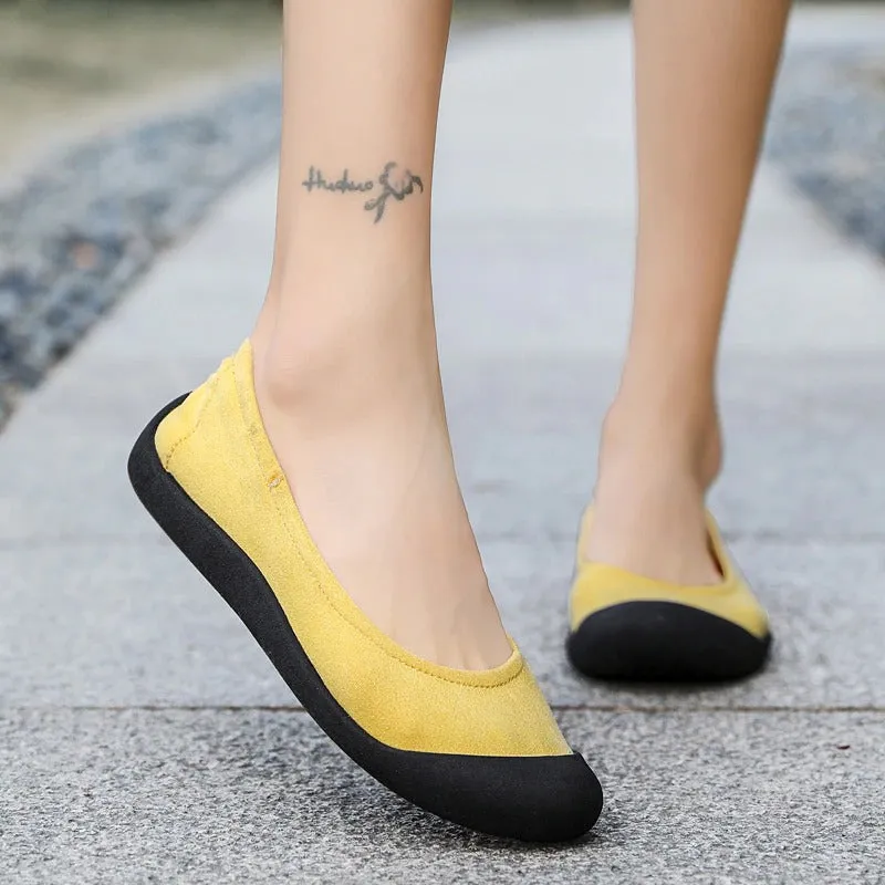 Women's Slip-on Outdoor Fitness Ballet Flat Shoes