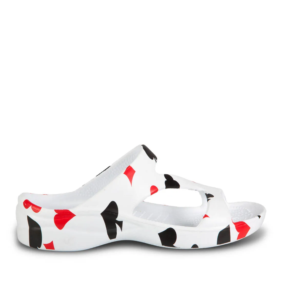 Women's Z Sandals - Hearts, Diamonds, Spades, Clubs