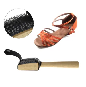 Wood Suede Sole Wire Cleaners Dance Shoes Cleaning Brush For Footwear