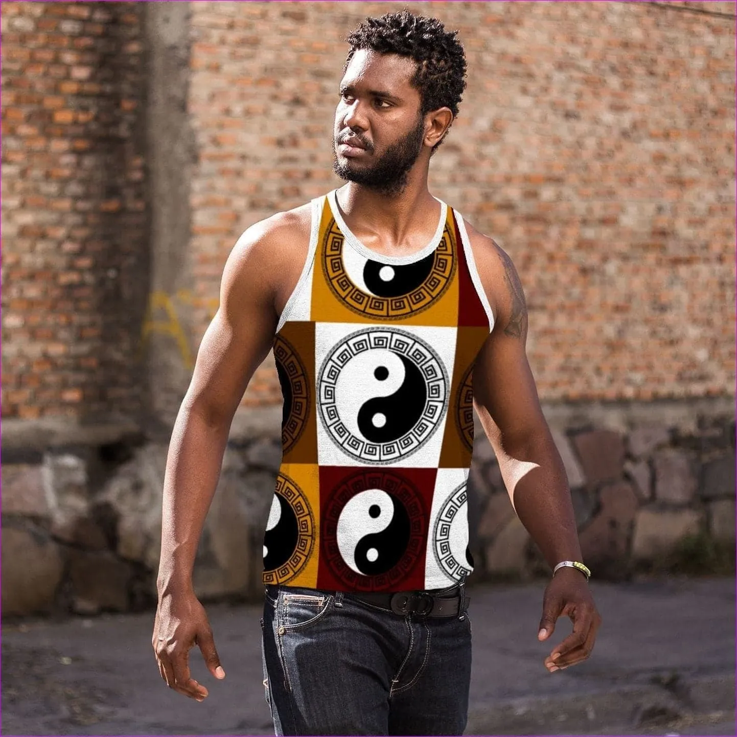 Yin Yang Men's Tank Top