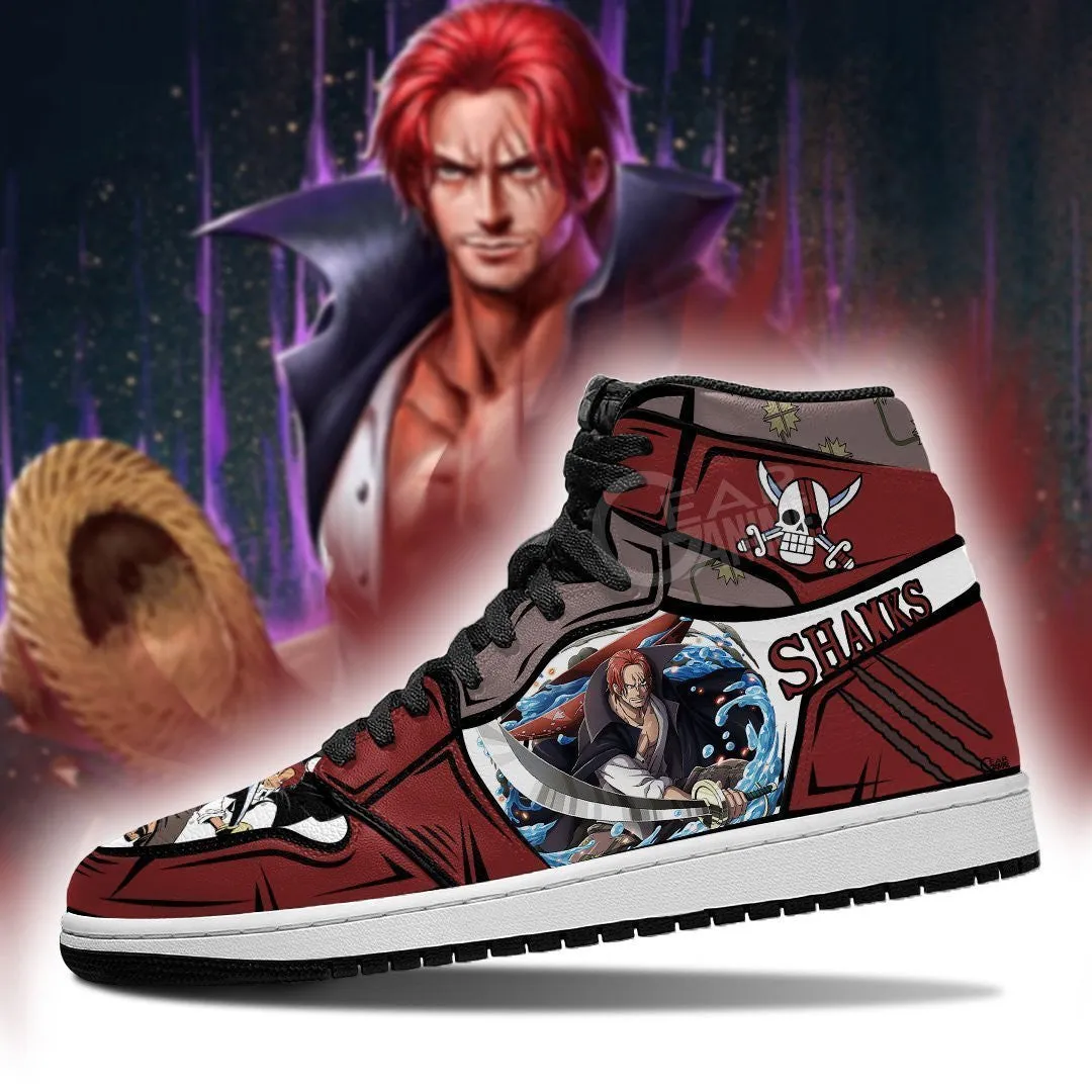 Yonko Red Hair Shank Sneakers Custom Anime OP Shoes