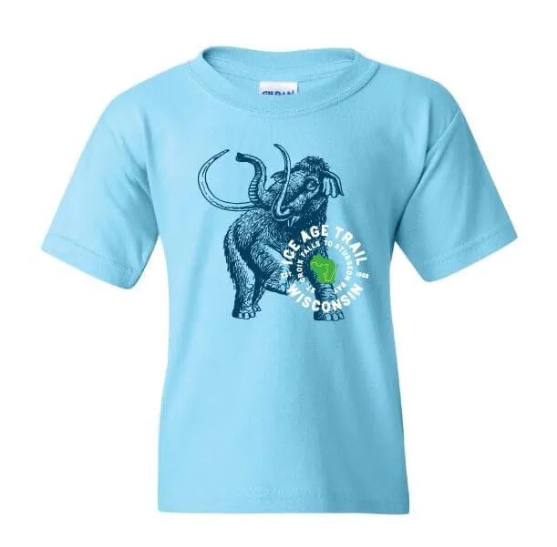 Youth Ice Age Trail Alliance Shirt - Sky Blue