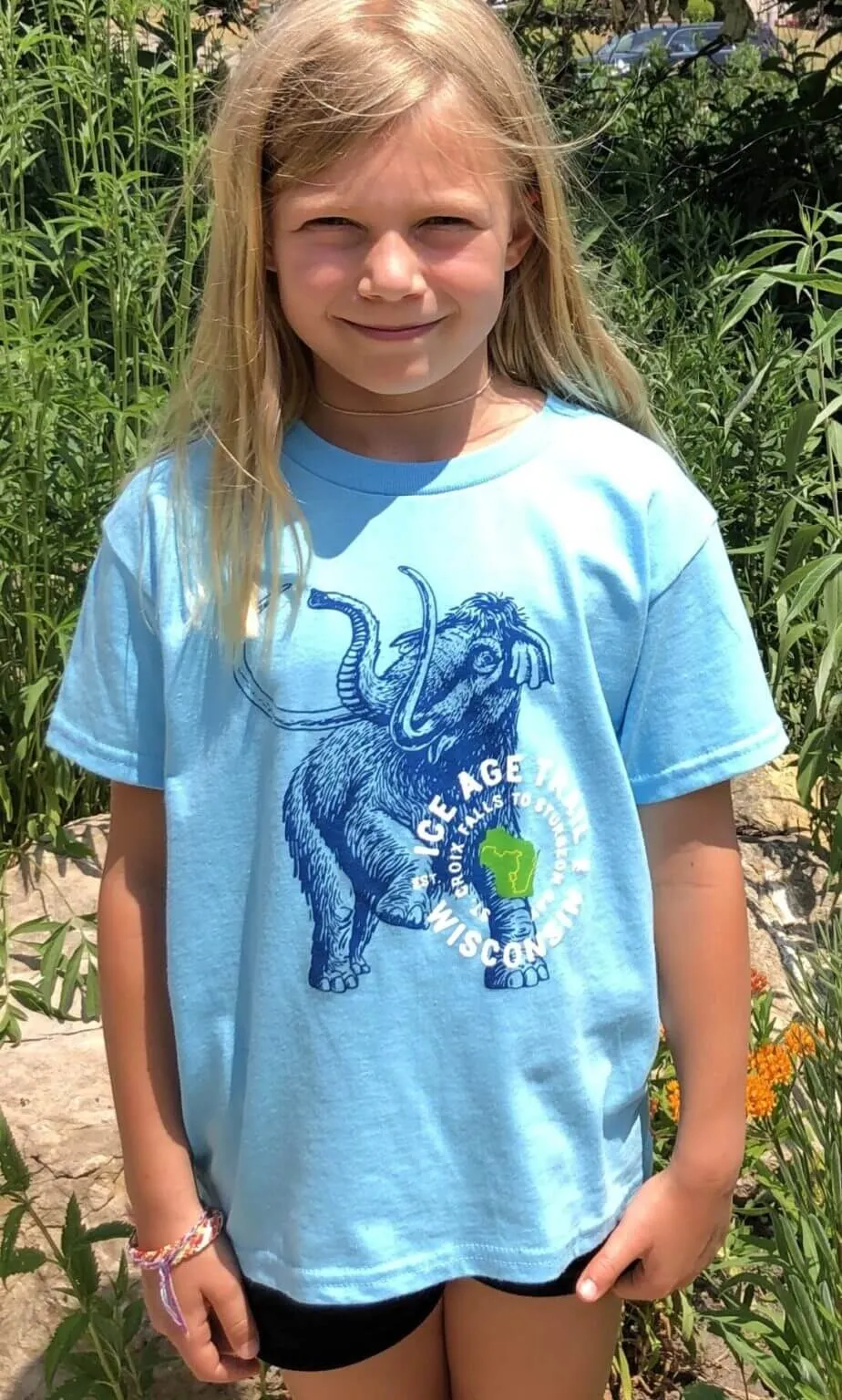 Youth Ice Age Trail Alliance Shirt - Sky Blue