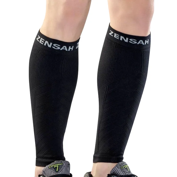 Zensah Compression Leg Sleeves Black