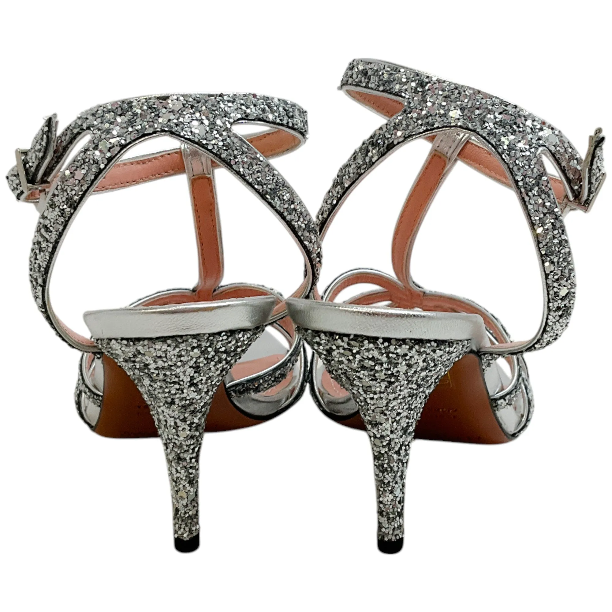 Zimmermann Silver Sequined Aura Sandals